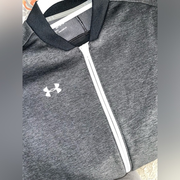 Under Armour- Zip- Jacket- black/gray - Picture 2 of 2